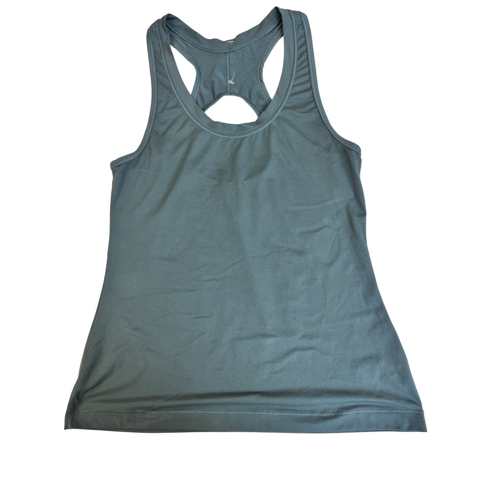 Athleta Tank Top Womens SP Green Excellent Racerback Keyhole Back‎ Activewear